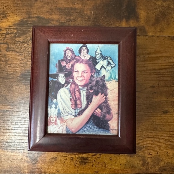 VTG 1995 Dave Grossman Wizard of Oz Music Jewelry Box Plays "Over the Rainbow" - Picture 1 of 2